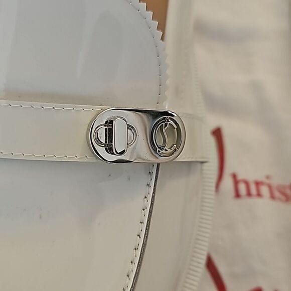 Christian Louboutin Loafer Patent Leather Rubber Sole Brunch Spring Wedding 40 - Picture 7 of 9